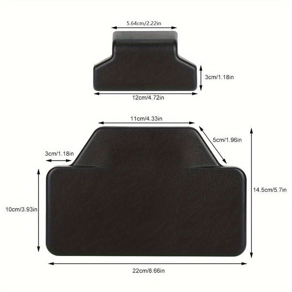 Planet Gates Black Motorcycle Back Cushion Rear Pad Saddlebag Trunk Passenger Backrest Accessories Fit For BMW F800GS R1200GS ADV (Black)