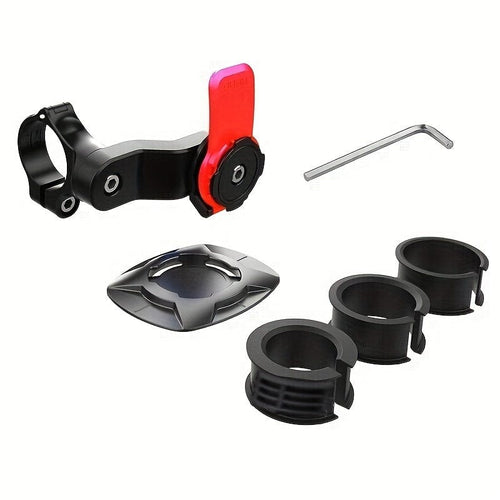 Planet Gates Black Motorcycle Bike Phone Holder Shock-resistant Bicycle Scooter Bike Handlebar Security Quick Lock Support Telephone Stand