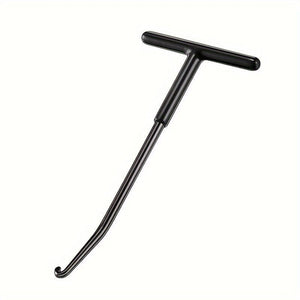 Planet Gates Black Motorcycle Exhaust Pipe Spring Hook T Shaped Hand-held Puller Repair Tool Universal Motor Accessories