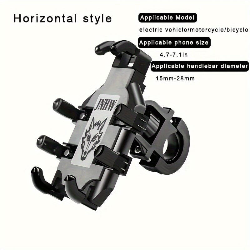 Planet Gates Black Motorcycle Mobile Phone Holder, Electric Vehicle Mobile Phone Holder, Electric Bottle Bicycle Navigation Bracket