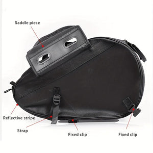 Planet Gates Black Motorcycle Saddlebags, 40L Large Capacity Detachable Side Saddle Bags Motorcycle Panniers Bags With Protective Cover Universal Motorcycle Luggage Bag