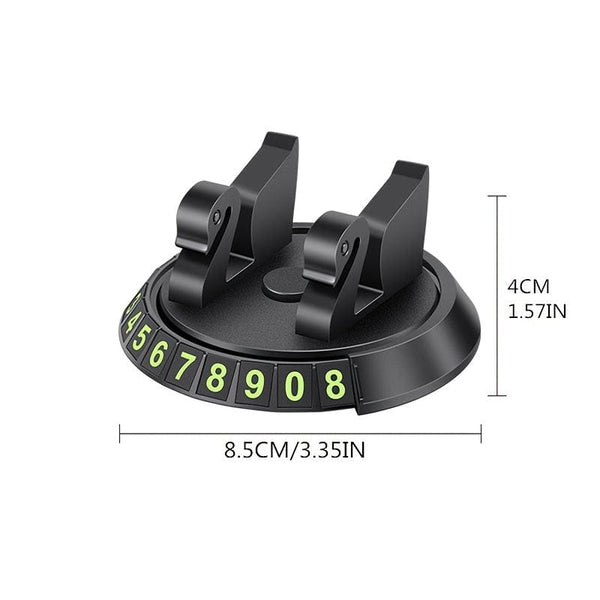 Planet Gates Black Multi-Functional Car Anti-Slip Mat & Phone Mount, 360°rotating Swan Bracket.Silicone Dashboard Car Pad Mat, Instrument Panel Bracket Anti-Slip Mat