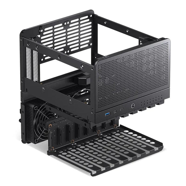 Planet Gates Black N3 / CHINA JONSBO N3 NAS Mini Case All-In-One Aluminum ITX Chassis 8Hard Disk Support 130mm CPU Cooler 250mm Graphics Card With 100mm*2 Fan