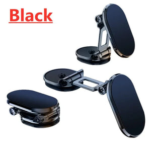 Planet Gates Black New 1080 Rotate Magnetic Car Phone Holder Magnet Smartphone Support GPS Foldable Phone Bracket in Car for IPhone Samsung Xiaomi