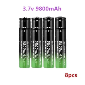 Planet Gates black New 18650 Li-Ion battery 9800mah rechargeable battery 3.7V for LED flashlight flashlight or electronic devices batteria