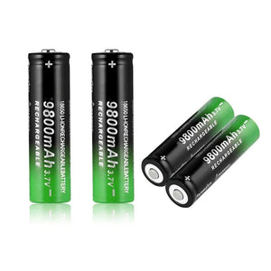 Planet Gates black New 18650 Li-Ion battery 9800mah rechargeable battery 3.7V for LED flashlight flashlight or electronic devices batteria