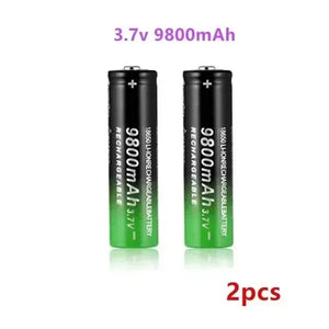 Planet Gates black New 18650 Li-Ion battery 9800mah rechargeable battery 3.7V for LED flashlight flashlight or electronic devices batteria