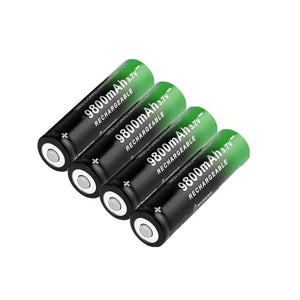 Planet Gates black New 18650 Li-Ion battery 9800mah rechargeable battery 3.7V for LED flashlight flashlight or electronic devices batteria
