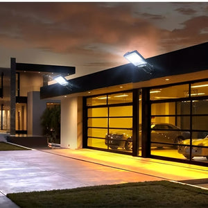 Planet Gates Black NEW 1pc 2200W Outdoor Solar Street Light, Human Body Induction Garden Light With Remote Control, LED Wall Light Waterproof Garden Light