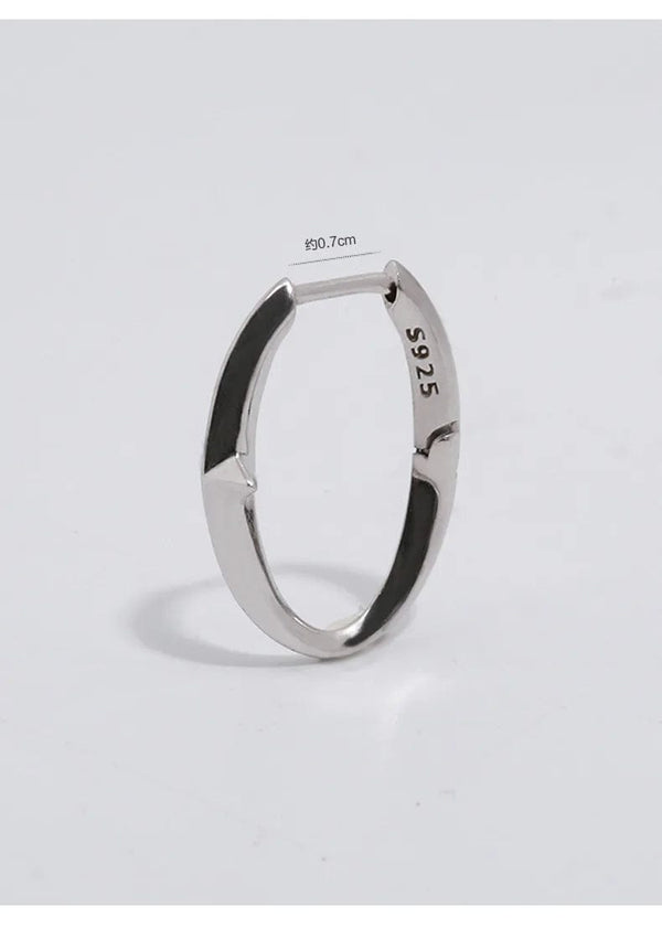 Planet Gates Black New 925 Sterling Silver Earrings Small Star Earrings Female Charm Jewelry Gift hoop earrings for women