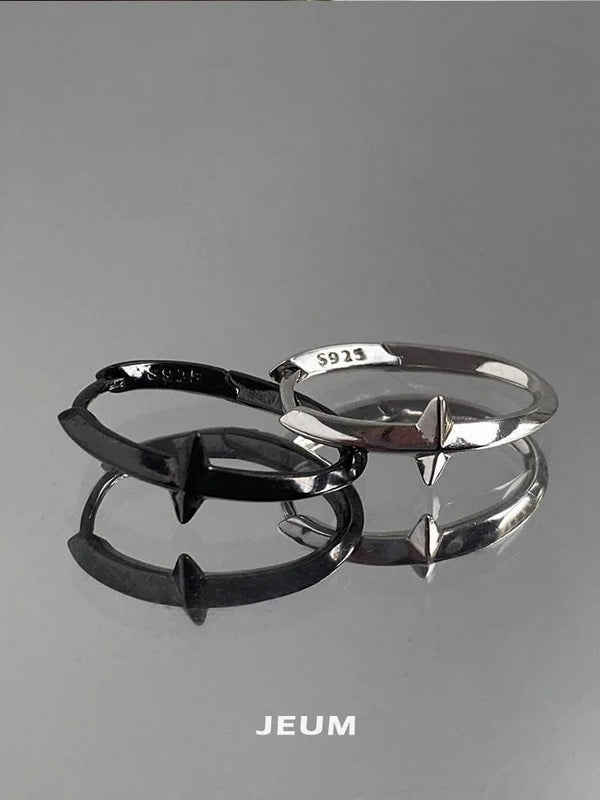 Planet Gates Black New 925 Sterling Silver Earrings Small Star Earrings Female Charm Jewelry Gift hoop earrings for women