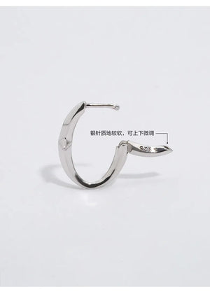 Planet Gates Black New 925 Sterling Silver Earrings Small Star Earrings Female Charm Jewelry Gift hoop earrings for women