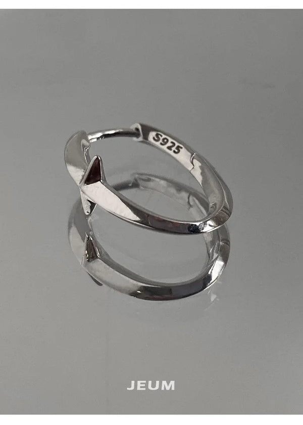 Planet Gates Black New 925 Sterling Silver Earrings Small Star Earrings Female Charm Jewelry Gift hoop earrings for women