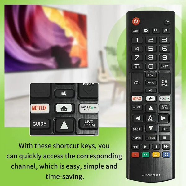 Planet Gates Black NEW AKB75375604 Remote Control Fit for LG SMART TV 43UK6300PUE 32LK610BPUA 49UK6300PUE 55UK6300PUE