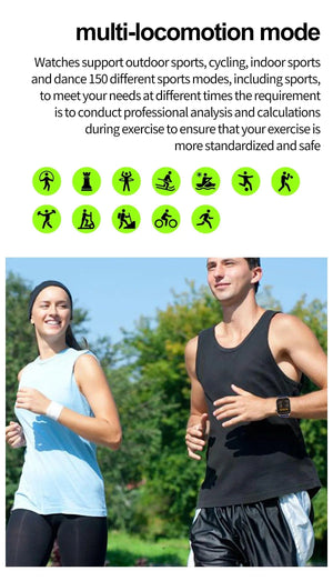 Planet Gates Black New Blood Glucose Health Smartwatch Men ECGPPG Blood Pressure Lipids Uric Acid IP67 Waterproof Sport Bluetooth Call Smart Watch