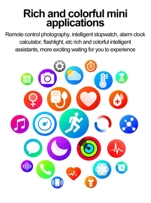 Planet Gates Black New Blood Glucose Health Smartwatch Men ECGPPG Blood Pressure Lipids Uric Acid IP67 Waterproof Sport Bluetooth Call Smart Watch