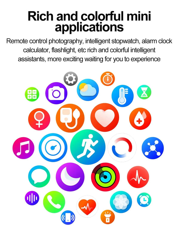 Planet Gates Black New Blood Glucose Health Smartwatch Men ECGPPG Blood Pressure Lipids Uric Acid IP67 Waterproof Sport Bluetooth Call Smart Watch