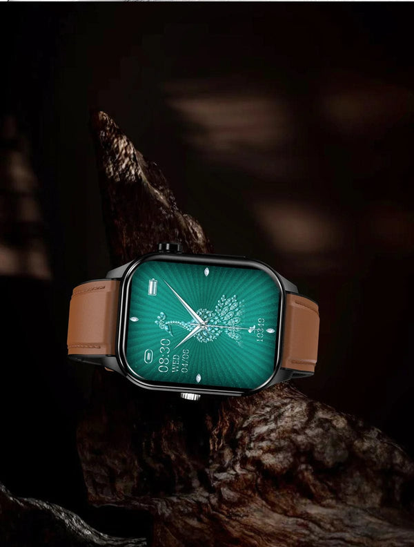 Planet Gates Black New Blood Glucose Health Smartwatch Men ECGPPG Blood Pressure Lipids Uric Acid IP67 Waterproof Sport Bluetooth Call Smart Watch