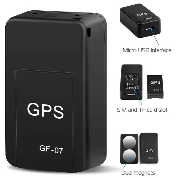Planet Gates Black New Magnetic GF07 GPS Tracker Device GSM Mini Real TimeTracking Locator GPS Car Motorcycle Remote Control Tracking Monitor