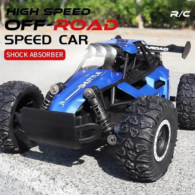 Planet Gates Black New RC Car 1:16 2WD with LED Light 2.4G 20KM/H High Speed Off-Road Climbing Remote Control Car Toy Gifts for Boys Girls Kids