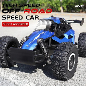 Planet Gates Black New RC Car 1:16 2WD with LED Light 2.4G 20KM/H High Speed Off-Road Climbing Remote Control Car Toy Gifts for Boys Girls Kids