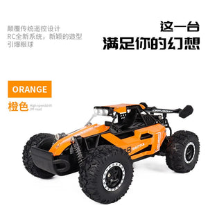 Planet Gates Black New RC Car 1:16 2WD with LED Light 2.4G 20KM/H High Speed Off-Road Climbing Remote Control Car Toy Gifts for Boys Girls Kids