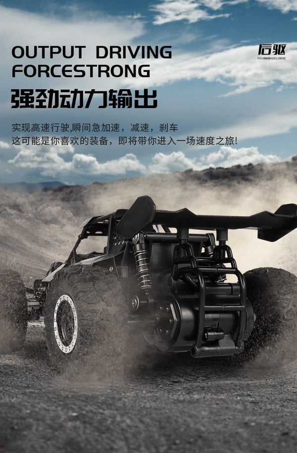 Planet Gates Black New RC Car 1:16 2WD with LED Light 2.4G 20KM/H High Speed Off-Road Climbing Remote Control Car Toy Gifts for Boys Girls Kids