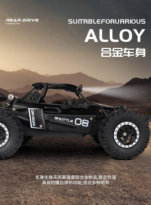 Planet Gates Black New RC Car 1:16 2WD with LED Light 2.4G 20KM/H High Speed Off-Road Climbing Remote Control Car Toy Gifts for Boys Girls Kids