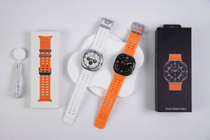 Planet Gates Black / NFC Watch 7 Ultra For Samsung Galaxy Watch 7 Ultra GPS Compass NFC Smart Watch Outdoor Sports Man AMOLED BT Call IP68 Galaxy 6 Upgraded Smartwatch