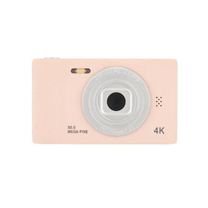 Planet Gates Black-no card 4K Digital Camera Mini Retro Travel Selfie Camara 50 Megapixels HD Photography 2.4inch Screen Entry-Level Kids Campus Selfie Cam