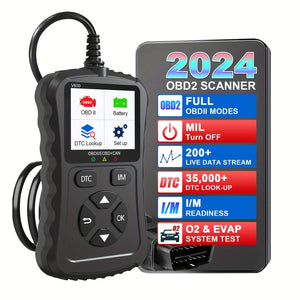 Planet Gates Black OBD2 Code Scanner, OBDII Car Code Reader Check Engine Fault Code Scanner Cranking and Charging Tester OBD2 Diagnostic Tool For OBDII 12V Gasoline Cars