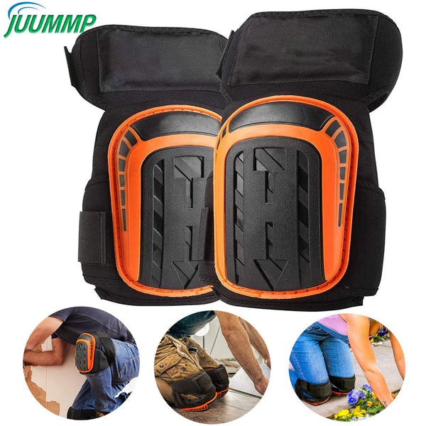 Planet Gates Black / One Size 31.5 17.5CM Knee Pads for Work,Construction,Flooring,Gardening,Cleaning,with Double Gel,Thick Foam Cushion &Strong Adjustable Non-Slip Strap