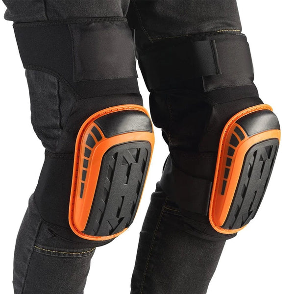 Planet Gates Black / One Size 31.5 17.5CM Knee Pads for Work,Construction,Flooring,Gardening,Cleaning,with Double Gel,Thick Foam Cushion &Strong Adjustable Non-Slip Strap