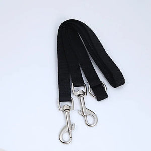 Planet Gates Black / One size Double Twin Dual Coupler Dog Leash Two in One Strong Nylon V Shape Pet Dog Leash Colorful Two Ways Pet Lead
