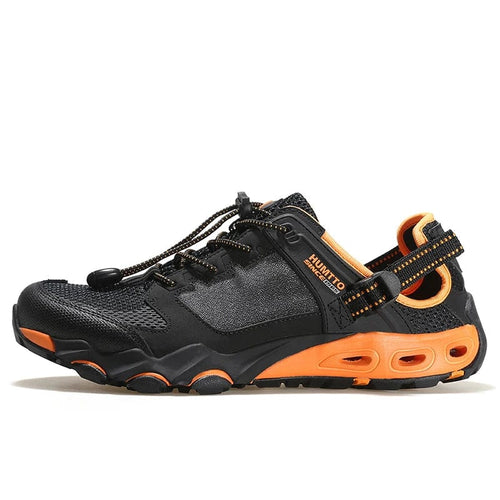 Planet Gates Black orange 630101A / 8 HUMTTO Summer Hiking Shoes for Men Outdoor Trekking Sneakers Women Climbing Sport Walking Mens Female Shoes Water Beach Sandals
