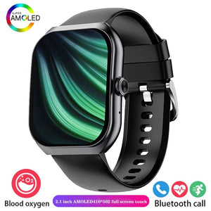 Planet Gates Black / Original / CHINA 2024 New Men Smart Watch HD Bluetooth Call 2.1 Inch AMOLED Screen GPS Sport Tracker Blood Pressure Women NFC Original Smartwatch