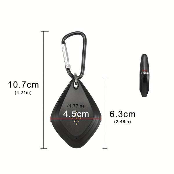 Planet Gates Black Outdoor Insect Repellent, Ultrasonic Mosquito Repellent, Electronic Mosquito Repellent, Portable USB Rechargeable Portable Mosquito Killer, Outdoor Camping, Picnic, Home, Anti-rat, Mosquito, Bed Bug.
