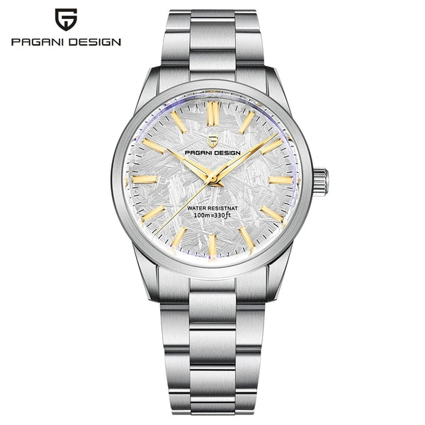Planet Gates Black PAGANI DESIGN 40MM Men Quartz Watches TMI VH31 Luxury Business Top Sapphire 316L Stainless Steel 100M Waterproof Watch For Men