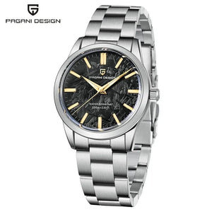 Planet Gates Black PAGANI DESIGN 40MM Men Quartz Watches TMI VH31 Luxury Business Top Sapphire 316L Stainless Steel 100M Waterproof Watch For Men