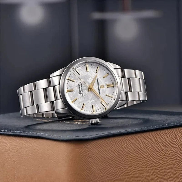 Planet Gates Black PAGANI DESIGN 40MM Men Quartz Watches TMI VH31 Luxury Business Top Sapphire 316L Stainless Steel 100M Waterproof Watch For Men