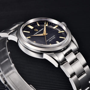 Planet Gates Black PAGANI DESIGN 40MM Men Quartz Watches TMI VH31 Luxury Business Top Sapphire 316L Stainless Steel 100M Waterproof Watch For Men