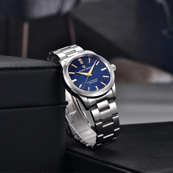 Planet Gates Black PAGANI DESIGN 40MM Men Quartz Watches TMI VH31 Luxury Business Top Sapphire 316L Stainless Steel 100M Waterproof Watch For Men