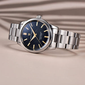 Planet Gates Black PAGANI DESIGN 40MM Men Quartz Watches TMI VH31 Luxury Business Top Sapphire 316L Stainless Steel 100M Waterproof Watch For Men
