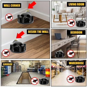 Planet Gates Black / Polypropylene (PP) Eliminate Pests Instantly With This Reusable, High Sensitivity Mouse Trap!