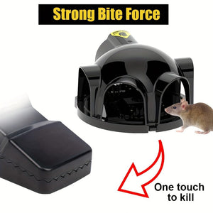 Planet Gates Black / Polypropylene (PP) Eliminate Pests Instantly With This Reusable, High Sensitivity Mouse Trap!