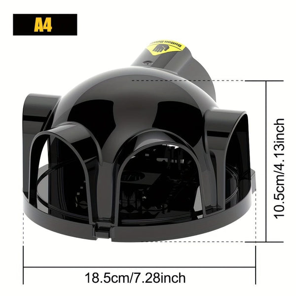 Planet Gates Black / Polypropylene (PP) Eliminate Pests Instantly With This Reusable, High Sensitivity Mouse Trap!