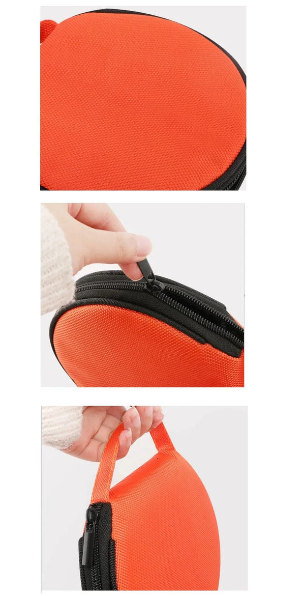 Planet Gates black Portable CD DVD Case 20P Capacity Oxford Cloth CD Storage Bag Round Holder with Zipper for Home Car CD Box Bag