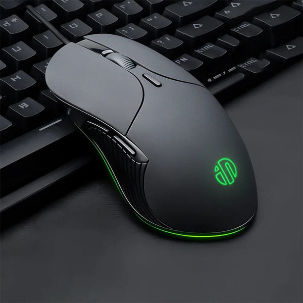 Planet Gates Black Profession Wired Gaming Mouse 6 Buttons 4800 DPI LED Optical USB Computer Mouse For PC laptop Gamer Mice Mute Wired Mouse