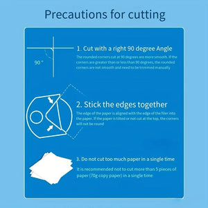 Planet Gates Black R4 Card Rounded Cutter Corner Rounder Paper Portable Hole Trimmer Angle Border Punch Photo Scrapbook Office DIY Craft HandTool