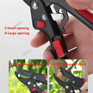 Planet Gates Black Ratchet Skip Garden Pruning Shear SK5 Steel Scissors Gardening Plant Scissor Branch Pruner Trimmer Tools dropshipping
